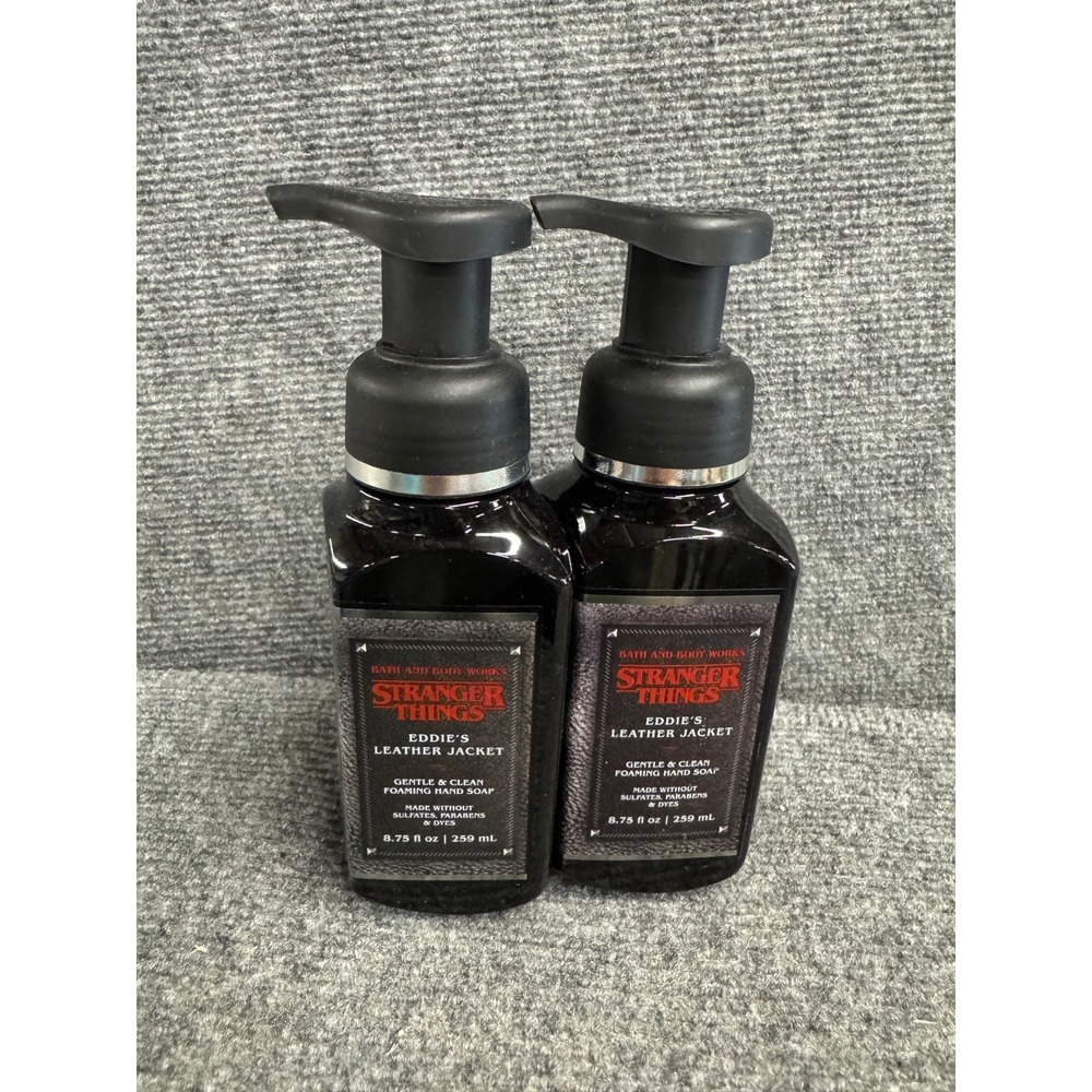 Bath and Body Works Stranger Things Eddie's Leather Jacket Hand Soap Set of 2